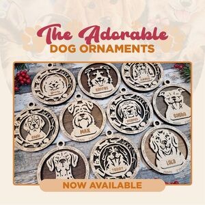Personalized Dog Ornaments- 150 Breeds